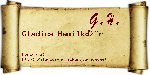 Gladics Hamilkár névjegykártya